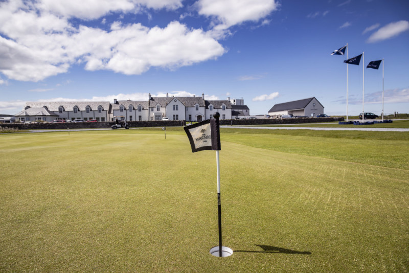 Putting green at The Machrie 