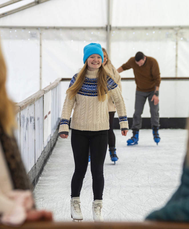 Ice skating at Another Place