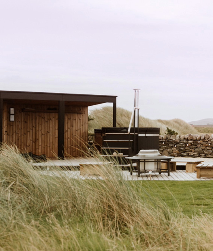 The Wild Garden hot tub at Another Place The Machrie