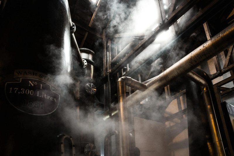 Bruichladdich distillery interior