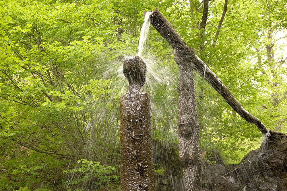 Lady of the water sculpture in Grizedale Forest