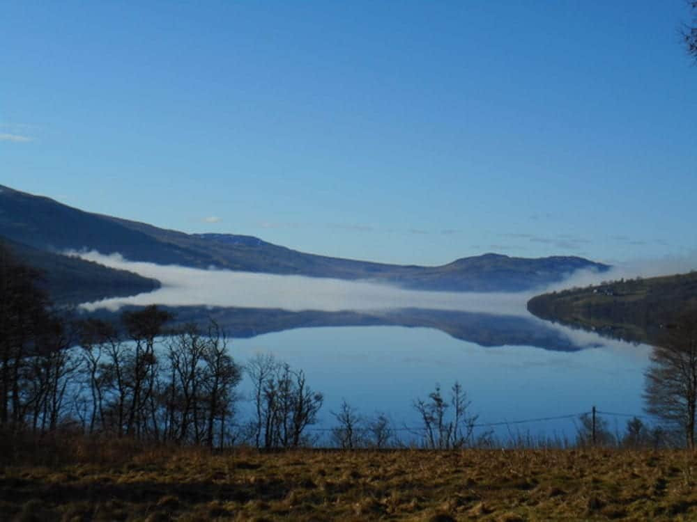 A layer of stratus over loch tay Perthshire Scotland 