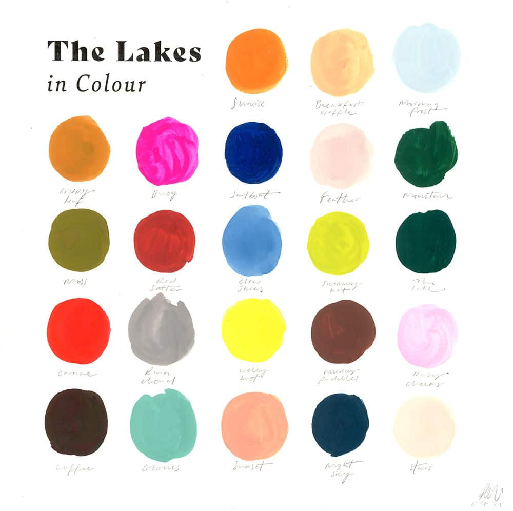 The lake in colours by Joules