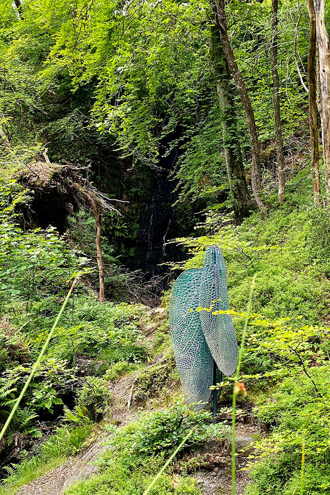 Dragon fly wing sculpture