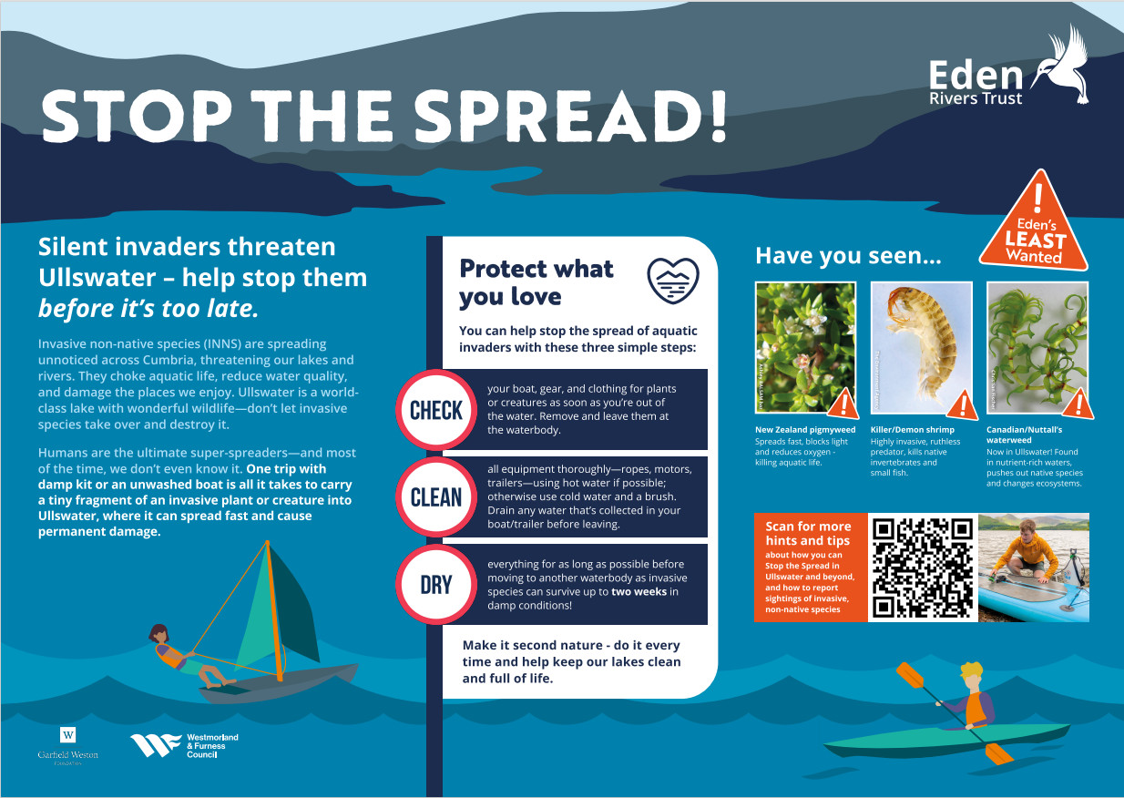 Stop the spread information sign