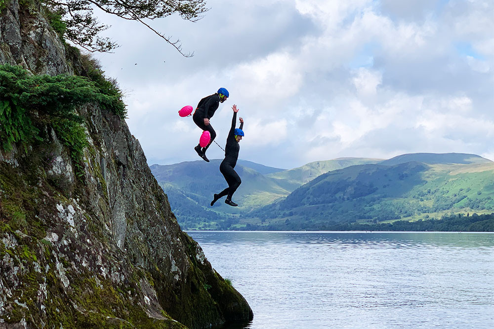 Jumping from maillot ullswater
