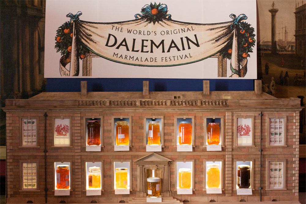 Dalemain marmalade festival sign and display