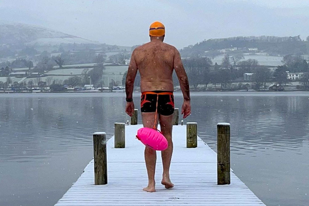 cold water swimming with Colin hill