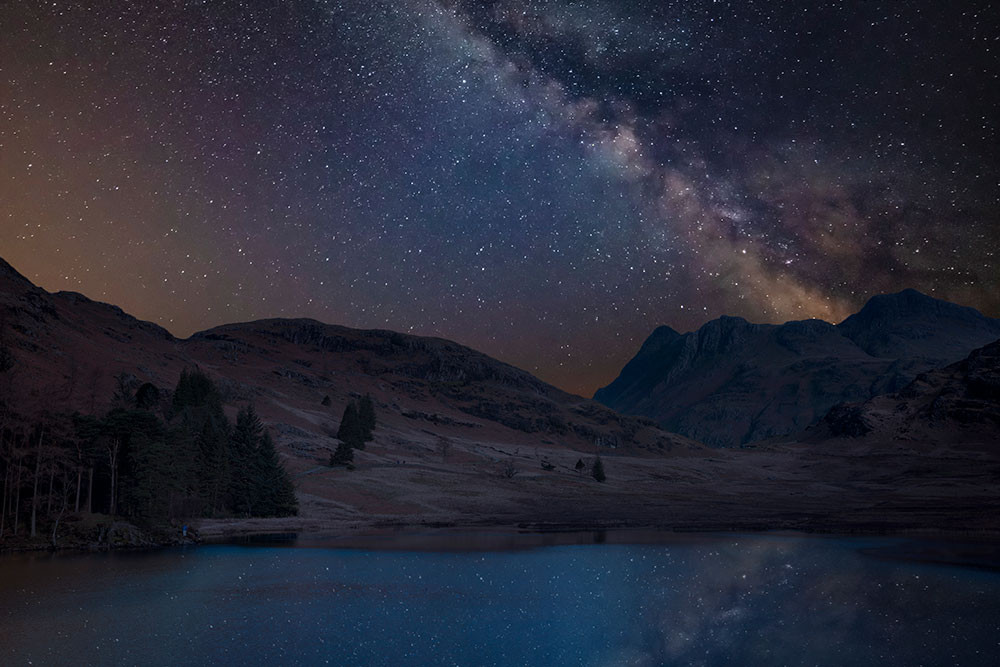 night sky stars Lake District