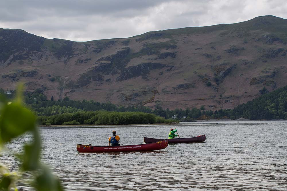 Bethany kayaking on the lake