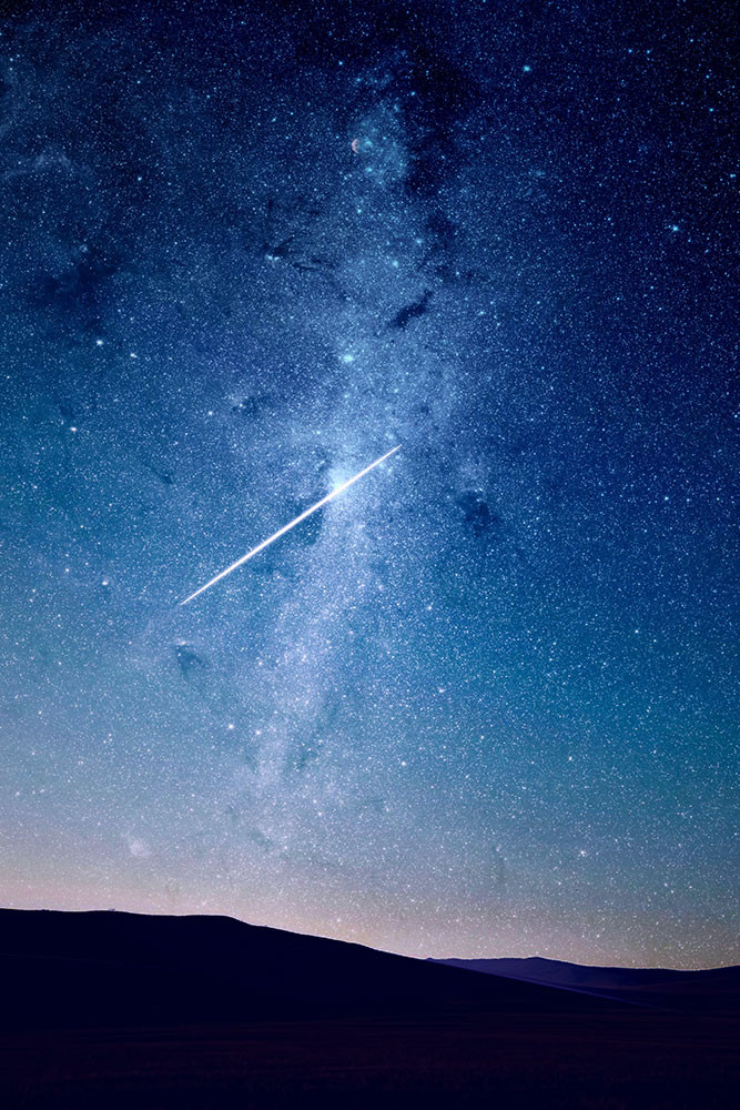 meteor shower Milky Way 