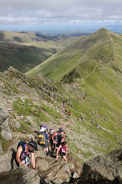 the race song swirral edge to the top of helvelllyn