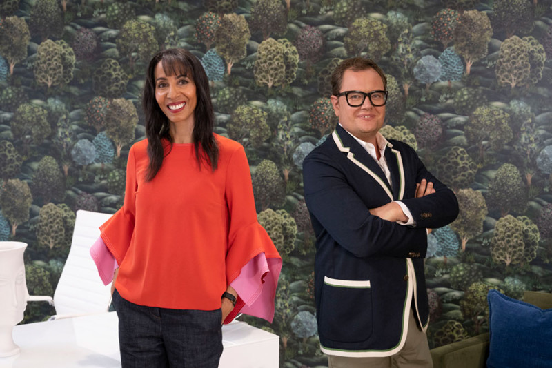 BBC interior design presenters Alan Carr and Michelle Ogudhedin