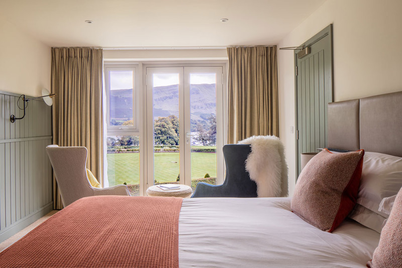 Suite hotel bedroom at Another Place, The Lake in Ullswater the Lake District