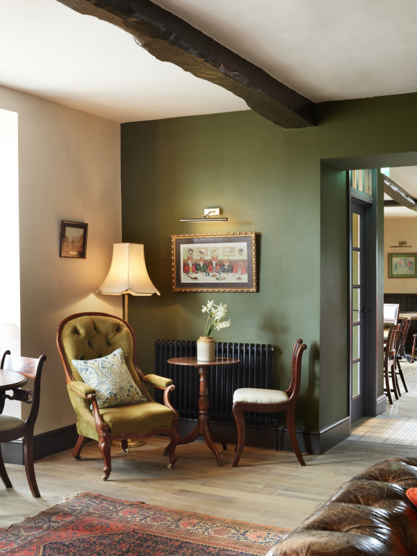 The Brackenrigg Inn armchair and artwork