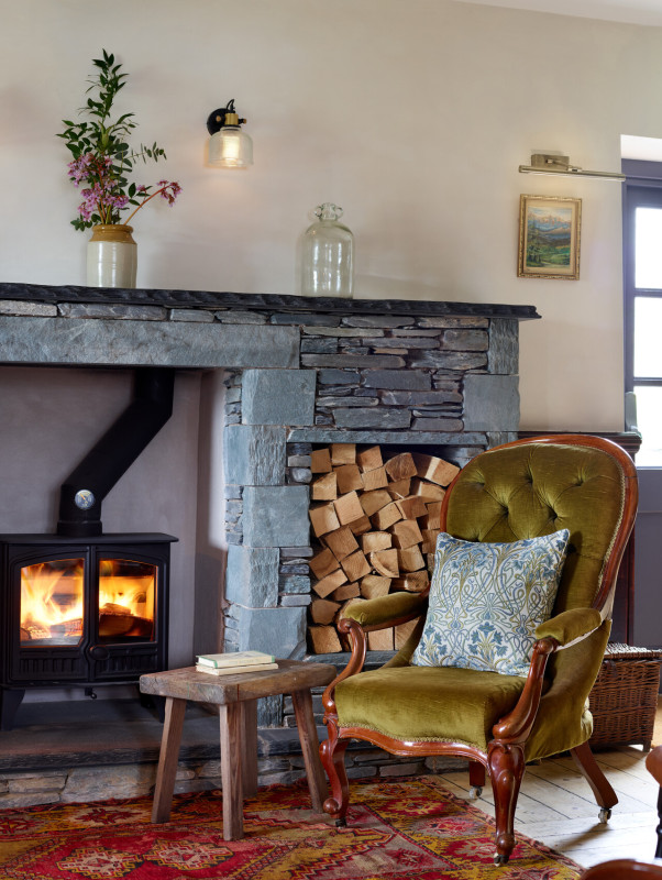 The Brackenrigg Inn fireplace and armchair