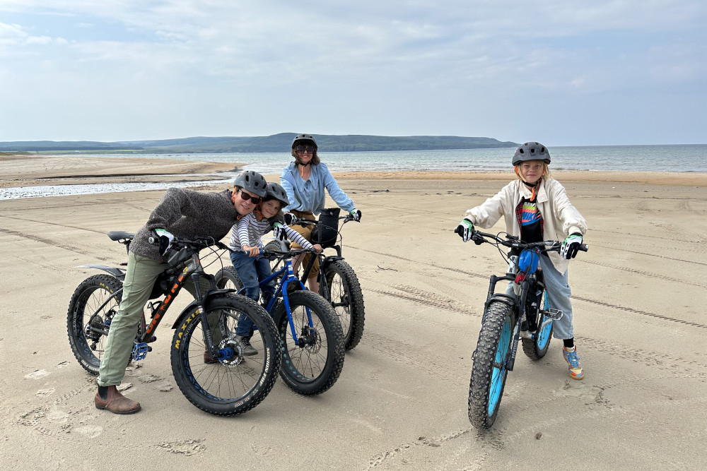 Fatbiking on the beach