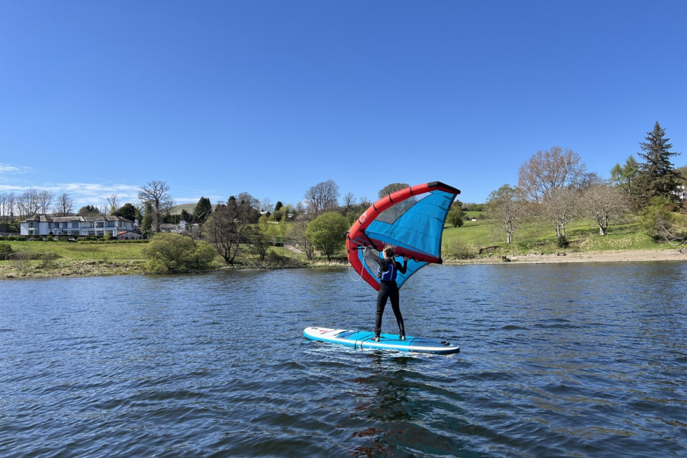 Wing surfing