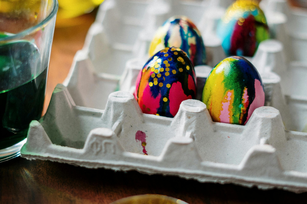 Egg decorating and egg rolling