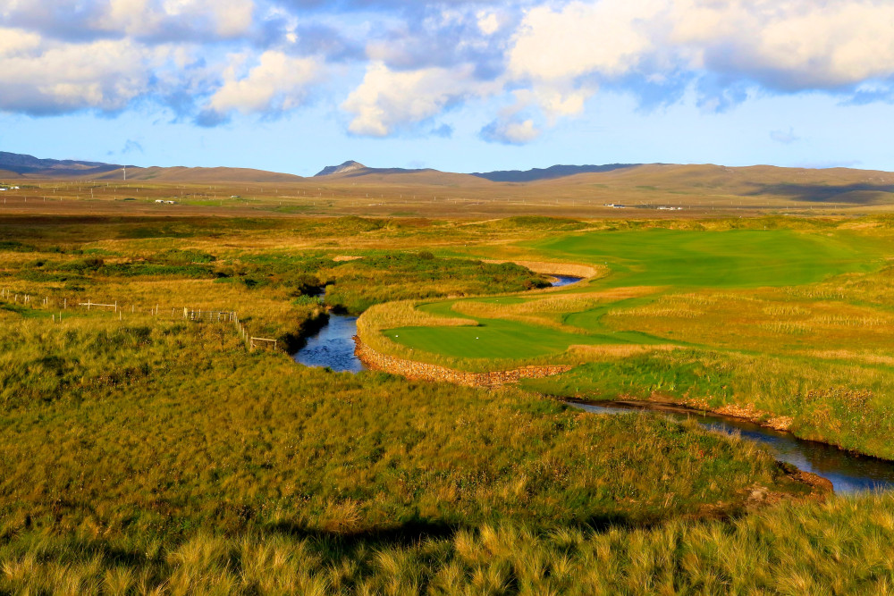 Stream through a golf course