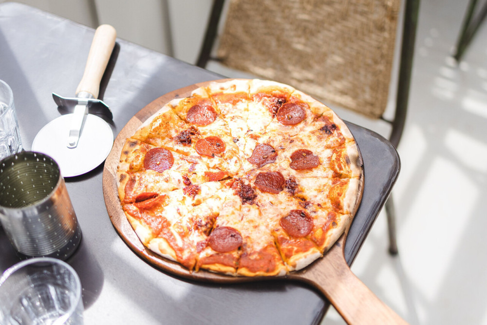 Pizza from The Glasshouse at Another Place, The Lake 