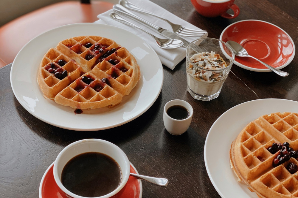 DIY breakfast waffles at Another Place The Lake 