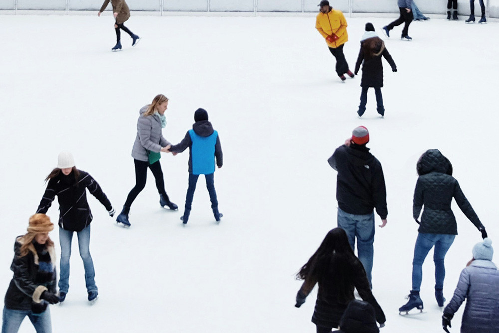 Ice skating at Another Place, The Lake