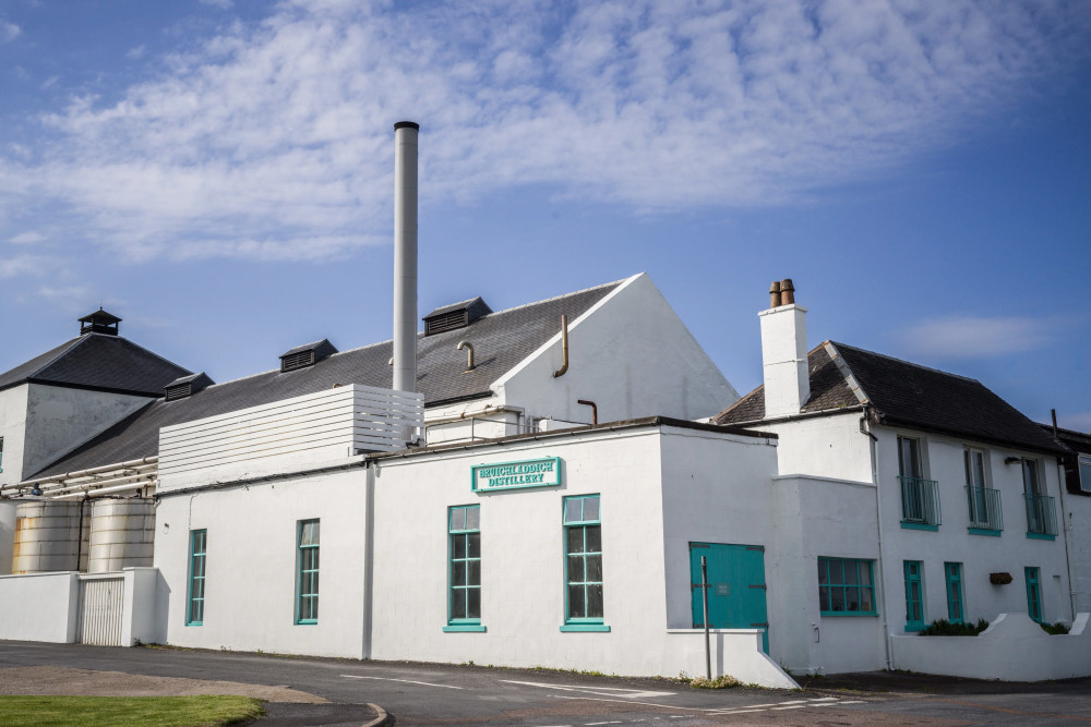 An image of barrels at the Bruichladdich distillery