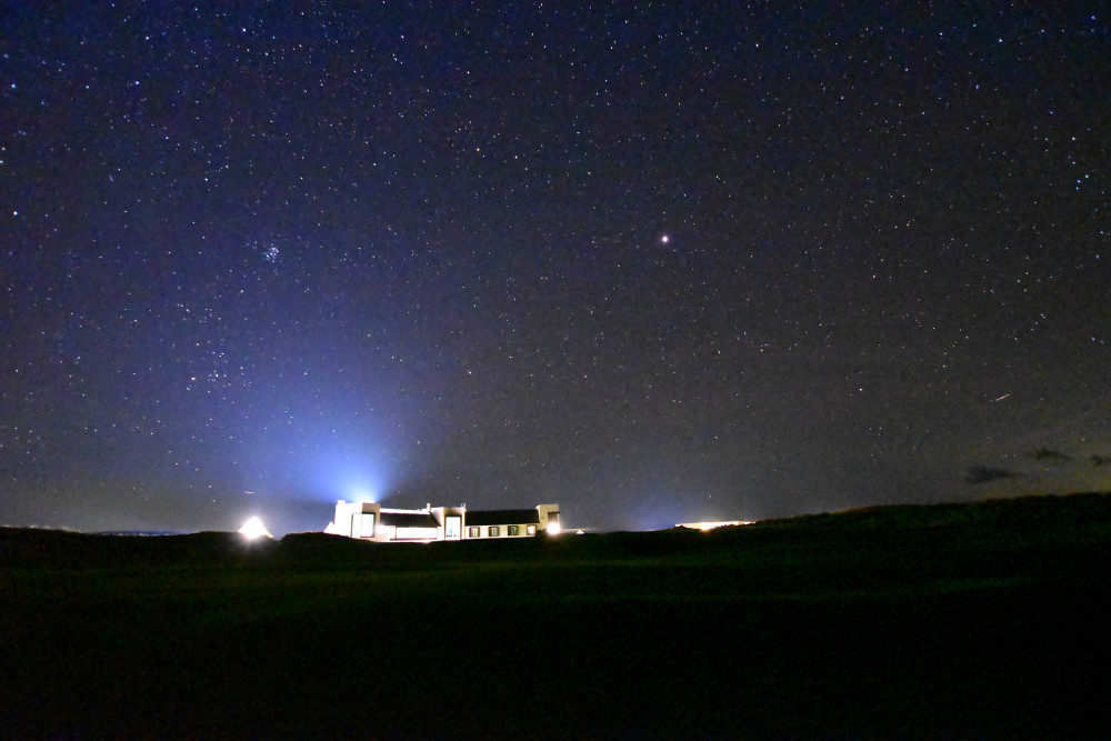 The Machrie at night