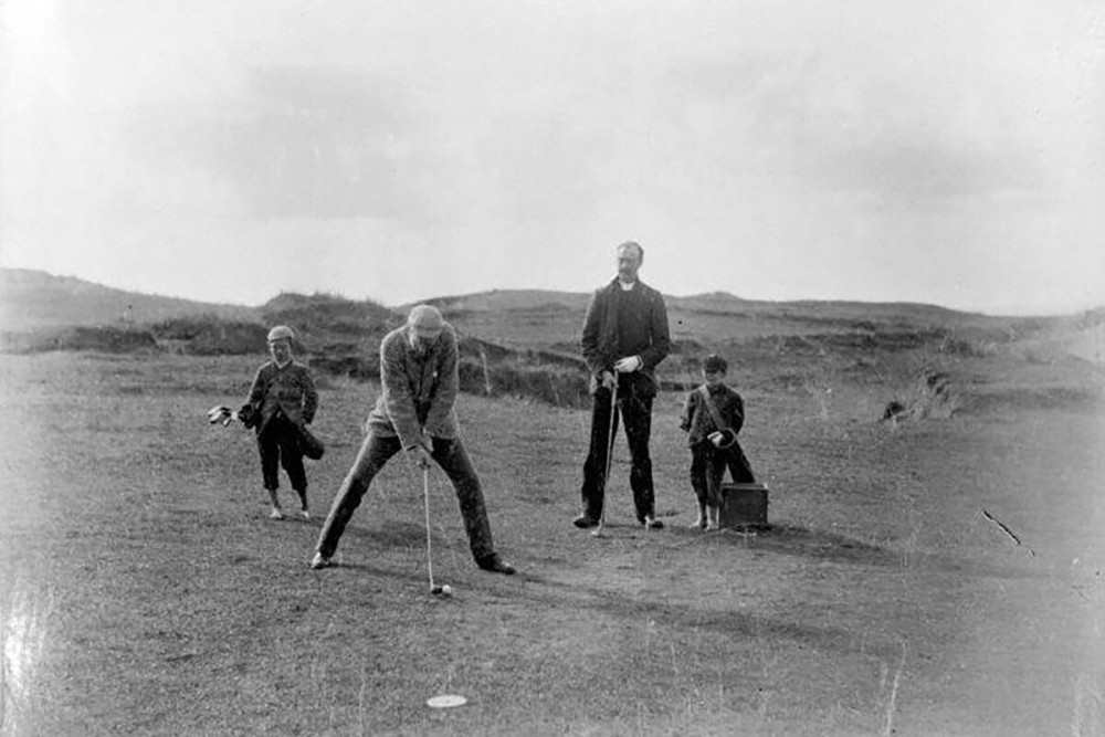 Golf in the early days at the Machrie